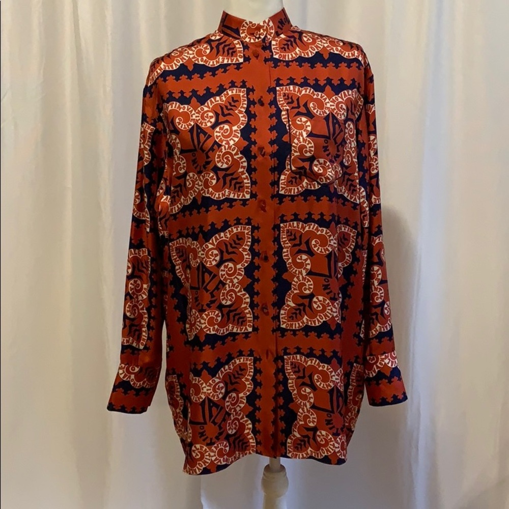 100% silk Valentino shirt/dress - Picture 9 of 16